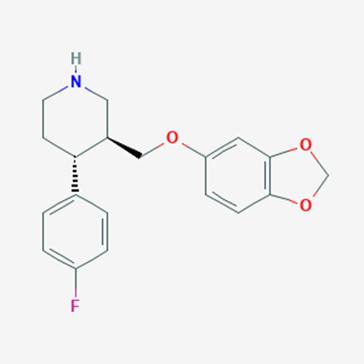 Picture of (3S,4R)-3-((Benzo[d][1,3]dioxol-5-yloxy)methyl)-4-(4-fluorophenyl)piperidine