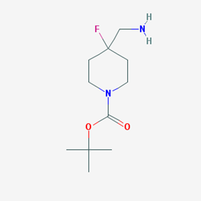 Picture of tert-Butyl 4-(aminomethyl)-4-fluoropiperidine-1-carboxylate