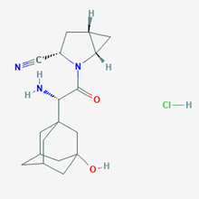 Picture of (1S,3S,5S)-2-((2S)-2-Amino-2-(3-hydroxyadamantan-1-yl)acetyl)-2-azabicyclo[3.1.0]hexane-3-carbonitrile hydrochloride