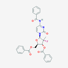 Picture of (2R,3R,4R,5R)-5-(4-Benzamido-2-oxopyrimidin-1(2H)-yl)-2-((benzoyloxy)methyl)-4-fluoro-4-methyltetrahydrofuran-3-yl benzoate