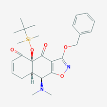 Picture of (4AS,8aS,9S)-3-(benzyloxy)-4a-((tert-butyldimethylsilyl)oxy)-9-(dimethylamino)-8a,9-dihydronaphtho[2,3-d]isoxazole-4,5(4aH,8H)-dione