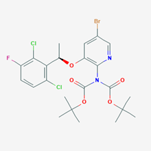 Picture of (R)-5-Bromo-N,N-bis-(tert-butoxycarbonyl)-3-(1-(2,6-dichloro-3-fluorophenyl)ethoxy)pyridin-2-amine