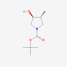 Picture of (3R,4S)-rel-tert-Butyl 3-hydroxy-4-methylpyrrolidine-1-carboxylate