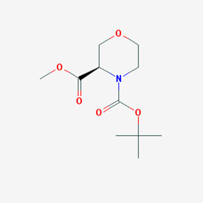 Picture of (R)-4-tert-Butyl 3-methyl morpholine-3,4-dicarboxylate