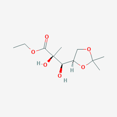 Picture of (2S,3R)-Ethyl 3-((R)-2,2-dimethyl-1,3-dioxolan-4-yl)-2,3-dihydroxy-2-methylpropanoate