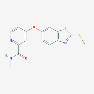 Picture of N-Methyl-4-((2-(methylthio)benzo[d]thiazol-6-yl)oxy)picolinamide