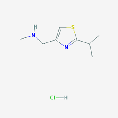 Picture of 1-(2-Isopropylthiazol-4-yl)-N-methylmethanamine hydrochloride