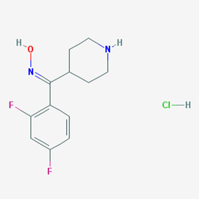 Picture of (2,4-Difluorophenyl)(piperidin-4-yl)methanone oxime hydrochloride