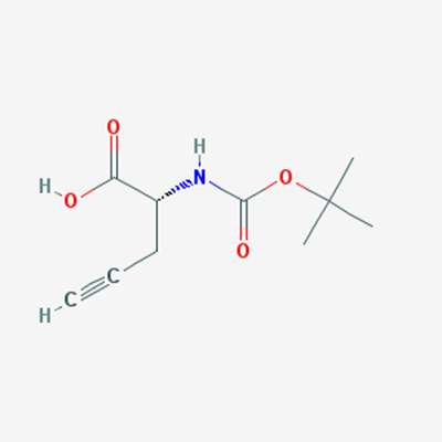 Picture of (R)-2-((tert-Butoxycarbonyl)amino)pent-4-ynoic acid