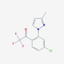 Picture of 1-(4-Chloro-2-(3-methyl-1H-pyrazol-1-yl)phenyl)-2,2,2-trifluoroethanone