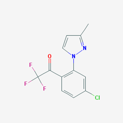 Picture of 1-(4-Chloro-2-(3-methyl-1H-pyrazol-1-yl)phenyl)-2,2,2-trifluoroethanone