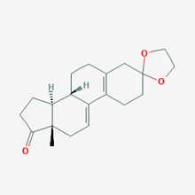 Picture of (8S,13S,14S)-13-Methyl-1,2,6,7,8,12,13,14,15,16-decahydrospiro[cyclopenta[a]phenanthrene-3,2-[1,3]dioxolan]-17(4H)-one