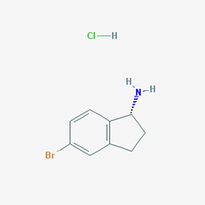 Picture of (R)-5-Bromo-2,3-dihydro-1H-inden-1-amine hydrochloride