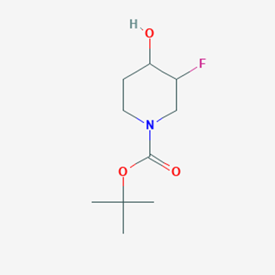 Picture of tert-Butyl 3-fluoro-4-hydroxypiperidine-1-carboxylate