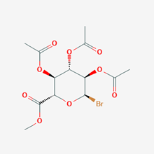 Picture of (2R,3R,4S,5S,6S)-2-Bromo-6-(methoxycarbonyl)tetrahydro-2H-pyran-3,4,5-triyl triacetate