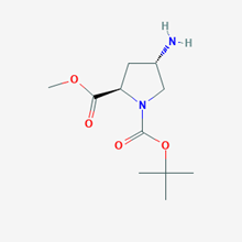 Picture of (2R,4S)-1-tert-Butyl 2-methyl 4-aminopyrrolidine-1,2-dicarboxylate