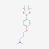 Picture of N,N-Dimethyl-3-(4-(4,4,5,5-tetramethyl-1,3,2-dioxaborolan-2-yl)phenoxy)propan-1-amine