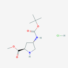 Picture of (2R,4S)-Methyl 4-((tert-butoxycarbonyl)amino)pyrrolidine-2-carboxylate hydrochloride