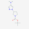 Picture of tert-Butyl 3-(4-amino-1H-pyrazol-1-yl)pyrrolidine-1-carboxylate