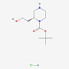 Picture of (R)-tert-Butyl 2-(2-hydroxyethyl)piperazine-1-carboxylate hydrochloride