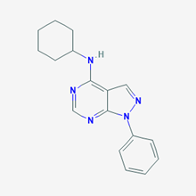 Picture of N-Cyclohexyl-1-phenyl-1H-pyrazolo[3,4-d]pyrimidin-4-amine