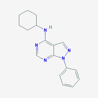 Picture of N-Cyclohexyl-1-phenyl-1H-pyrazolo[3,4-d]pyrimidin-4-amine