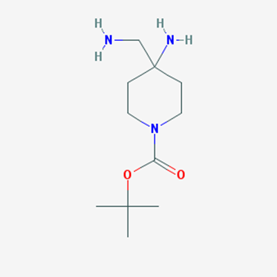 Picture of tert-Butyl 4-amino-4-(aminomethyl)piperidine-1-carboxylate