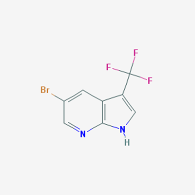 Picture of 5-Bromo-3-(trifluoromethyl)-1H-pyrrolo[2,3-b]pyridine