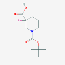 Picture of 1-(tert-Butoxycarbonyl)-3-fluoropiperidine-3-carboxylic acid