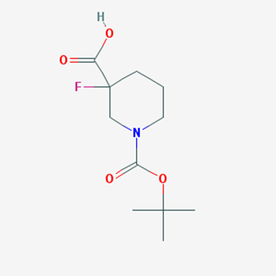 Picture of 1-(tert-Butoxycarbonyl)-3-fluoropiperidine-3-carboxylic acid