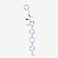 Picture of 1-((2S,3S)-2-(Benzyloxy)pentan-3-yl)-4-(4-(4-(4-hydroxyphenyl)piperazin-1-yl)phenyl)-1H-1,2,4-triazol-5(4H)-one