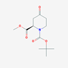 Picture of (R)-1-tert-Butyl 2-methyl 4-oxopiperidine-1,2-dicarboxylate