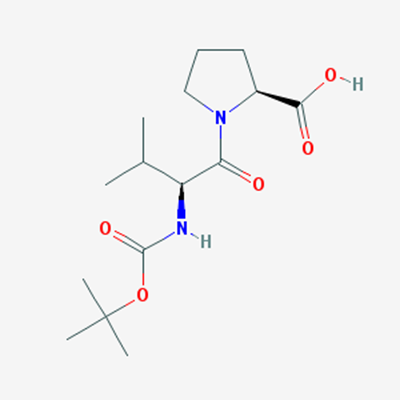 Picture of (S)-1-((S)-2-((tert-Butoxycarbonyl)amino)-3-methylbutanoyl)pyrrolidine-2-carboxylic acid