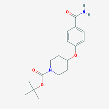 Picture of tert-Butyl 4-(4-carbamoylphenoxy)piperidine-1-carboxylate