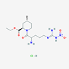 Picture of (2R,4R)-Ethyl 1-(2-amino-5-(3-nitroguanidino)pentanoyl)-4-methylpiperidine-2-carboxylate hydrochloride