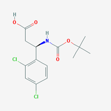 Picture of (R)-3-((tert-Butoxycarbonyl)amino)-3-(2,4-dichlorophenyl)propanoic acid