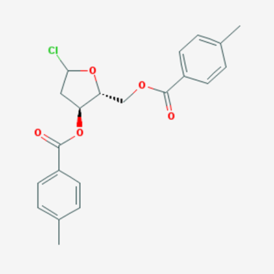 Picture of (2R,3S)-5-Chloro-2-(((4-methylbenzoyl)oxy)methyl)tetrahydrofuran-3-yl 4-methylbenzoate