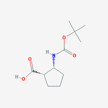 Picture of (1S,2R)-2-((tert-Butoxycarbonyl)amino)cyclopentanecarboxylic acid