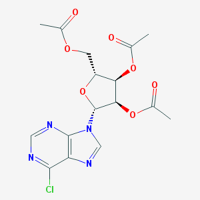 Picture of (2R,3R,4R,5R)-2-(Acetoxymethyl)-5-(6-chloro-9H-purin-9-yl)tetrahydrofuran-3,4-diyl diacetate