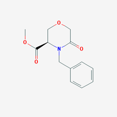 Picture of (R)-Methyl 4-benzyl-5-oxomorpholine-3-carboxylate