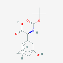 Picture of (2S)-2-((tert-Butoxycarbonyl)amino)-2-(3-hydroxyadamantan-1-yl)acetic acid