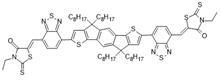 Picture of (5Z,5Z)-5,5-((7,7-(4,4,9,9-tetraoctyl-4,9-dihydro-s-indaceno[1,2-b:5,6-b]dithiophene-2,7-diyl)bis(benzo[c][1,2,5]thiadiazole-7,4-diyl))bis(methanylylidene))bis(3-ethyl-2-thioxothiazolidin-4-one)