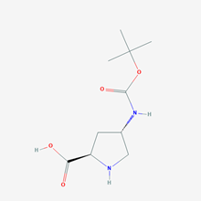 Picture of (2R,4S)-4-((tert-Butoxycarbonyl)amino)pyrrolidine-2-carboxylic acid