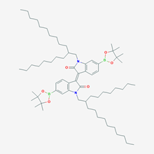 Picture of (3E)-1-(2-Octyldodecyl)-3-[1-(2-octyldodecyl)-2-oxo-6-(4,4,5,5-tetramethyl-1,3,2-dioxaborolan-2-yl)indol-3-ylidene]-6-(4,4,5,5-tetramethyl-1,3,2-dioxaborolan-2-yl)indol-2-one