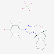 Picture of (5aR,10bS)-2-(Perfluorophenyl)-4,5a,6,10b-tetrahydro-2H-indeno[2,1-b][1,2,4]triazolo[4,3-d][1,4]oxazin-11-ium tetrafluoroborate