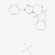 Picture of (5aS,10bR)-2-Phenyl-4,5a,6,10b-tetrahydro-2H-indeno[2,1-b][1,2,4]triazolo[4,3-d][1,4]oxazin-11-ium tetrafluoroborate