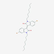 Picture of (E)-6-bromo-3-(6-bromo-1-octyl-2-
oxoindolin-3-ylidene)-1-octylindolin-2
-one