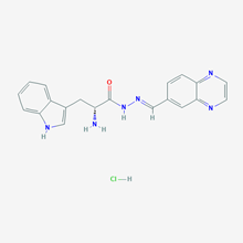 Picture of (R,E)-2-Amino-3-(1H-indol-3-yl)-N'-(quinoxalin-6-ylmethylene)propanehydrazide hydrochloride