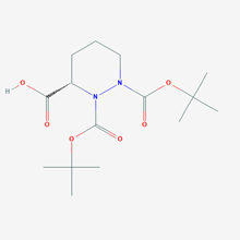 Picture of (S)-tetrahydropyridazine-1,2,3-tricarboxylic acid 1,2-di-tert-butyl ester