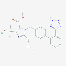 Picture of 1-((2'-(1H-Tetrazol-5-yl)-[1,1'-biphenyl]-4-yl)methyl)-4-(2-hydroxypropan-2-yl)-2-propyl-1H-imidazole-5-carboxylic acid